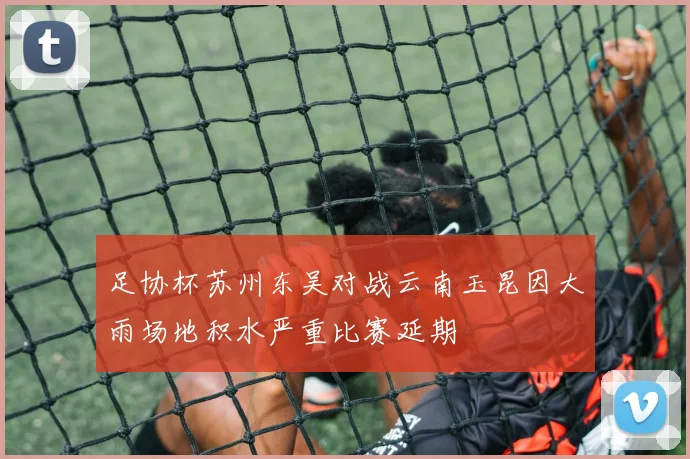 足协杯苏州东吴对战云南玉昆因大雨场地积水严重比赛延期